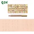Leder Stempel Set Buchstaben Zahlen Gravur Werkzeug DIY – 2