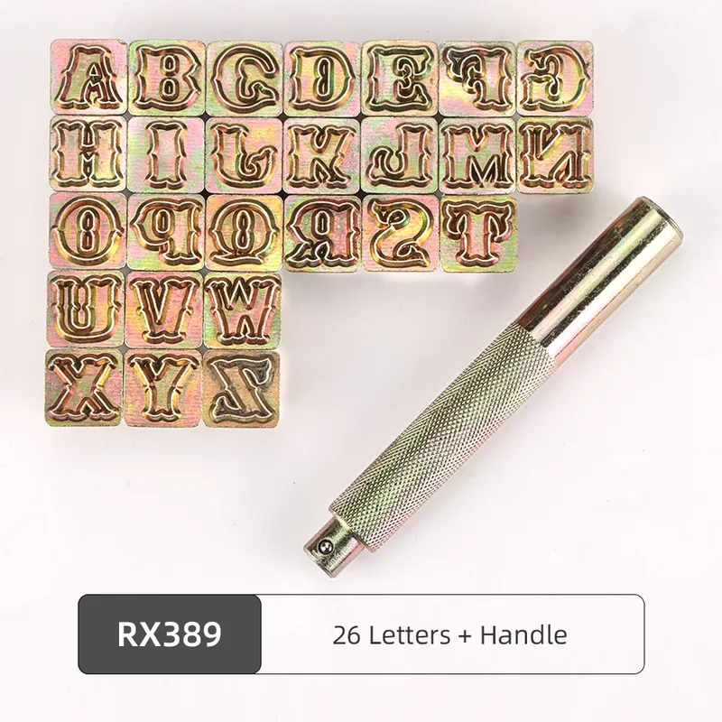 Leder Stempel Set Buchstaben Zahlen Gravur Werkzeug DIY