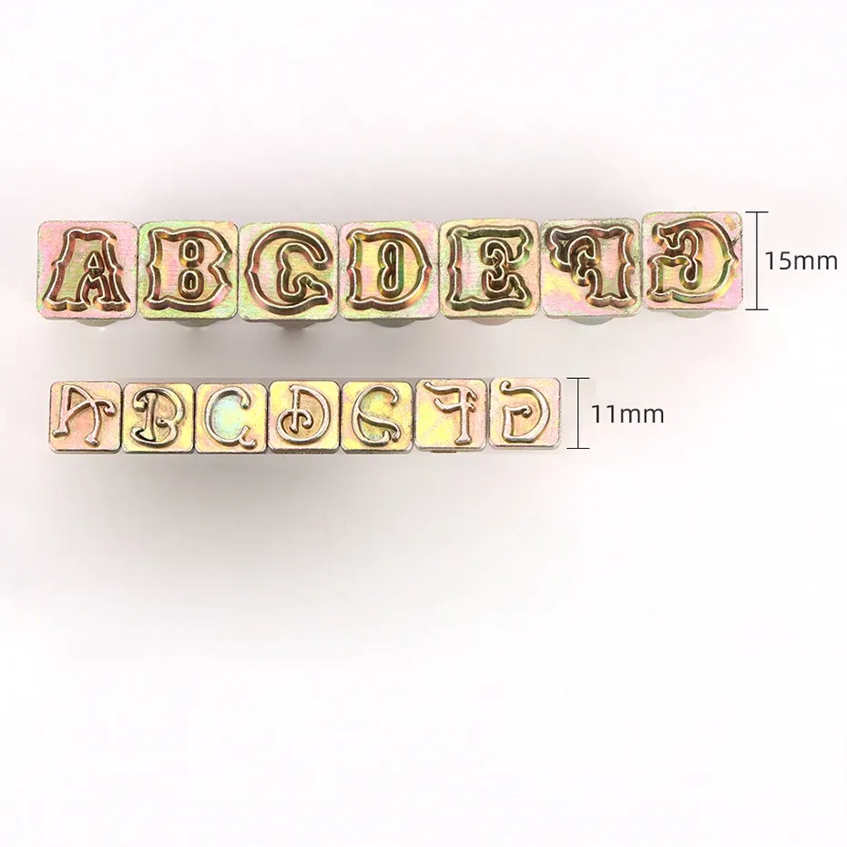 Leder Stempel Set Buchstaben Zahlen Gravur Werkzeug DIY