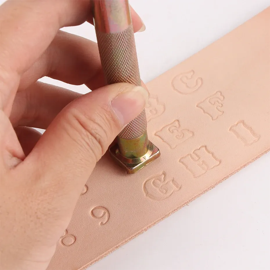 Leder Stempel Set Buchstaben Zahlen Gravur Werkzeug DIY