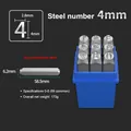 Leder Stempelset Metall Buchstaben Zahlen DIY Gürtel – Farbe 4mm number