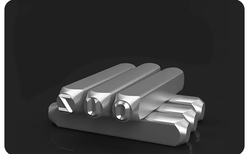 Leder Stempelset Metall Buchstaben Zahlen DIY Gürtel