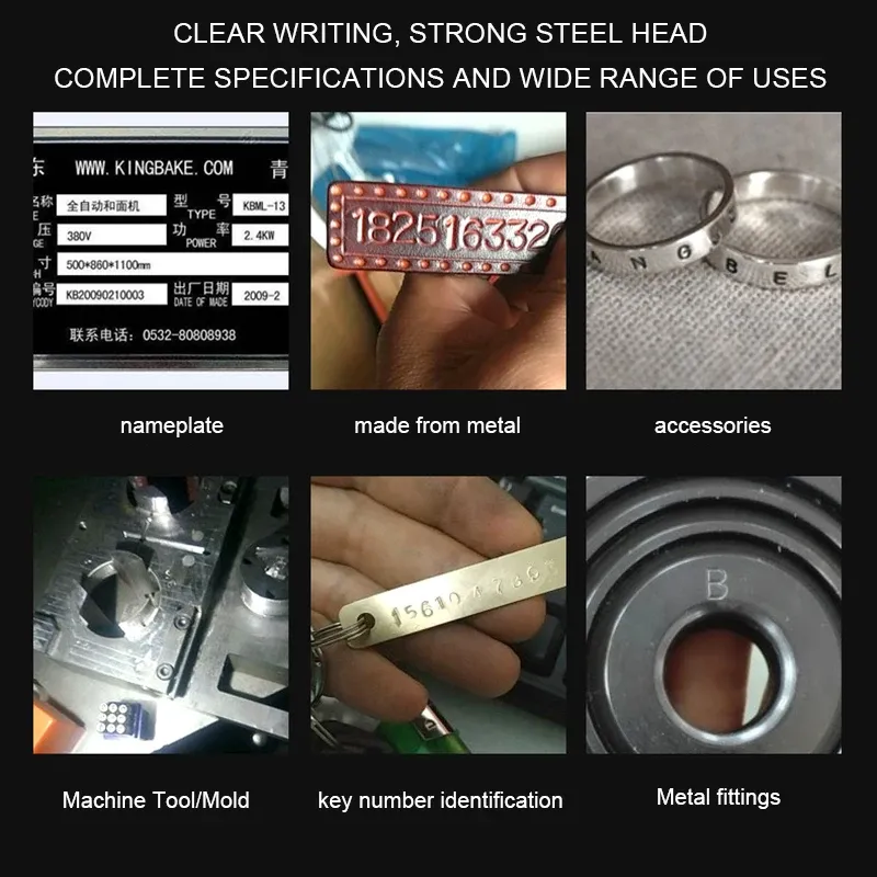 Leder Stempelset Metall Buchstaben Zahlen DIY Gürtel