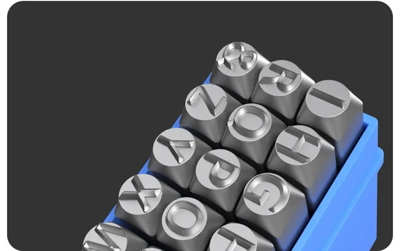 Leder Stempelset Metall Buchstaben Zahlen DIY Gürtel