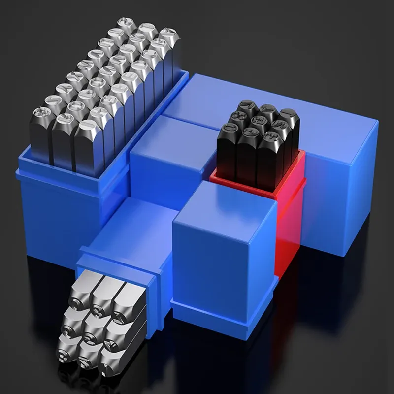 Leder Stempelset Metall Buchstaben Zahlen DIY Gürtel