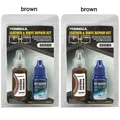 Leder Vinyl Reparaturset Farbgel – Farbe Brown Brown