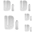 Leder-Ziehbrett Schneidwerkzeug Edelstahl Manuell – Farbe 5pcs