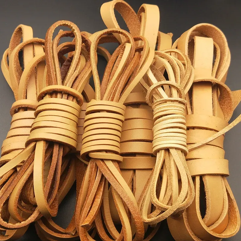 Lederband flach 2 bis 12 mm für Armbänder