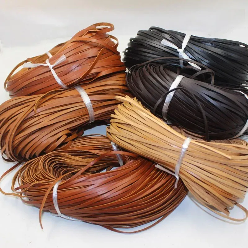 Lederband flach 2 bis 5 mm 5 Meter für DIY Halskette
