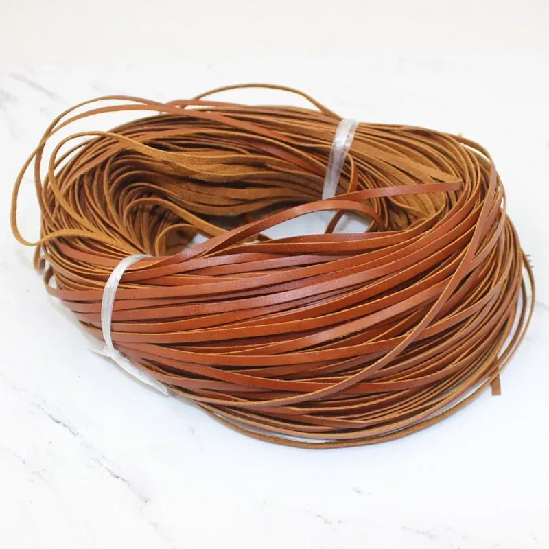 Lederband flach 2 bis 5 mm 5 Meter für DIY Halskette
