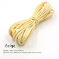 Lederband flach Mikrofaser 3 mm 5 Meter für DIY Perlen – Farbe Beige
