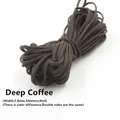 Lederband flach Mikrofaser 3 mm 5 Meter für DIY Perlen – Farbe Deep Coffee