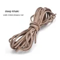 Lederband flach Mikrofaser 3 mm 5 Meter für DIY Perlen – Farbe deep Khaki