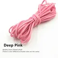 Lederband flach Mikrofaser 3 mm 5 Meter für DIY Perlen – Farbe Deep Pink