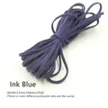 Lederband flach Mikrofaser 3 mm 5 Meter für DIY Perlen – Farbe Ink Blue