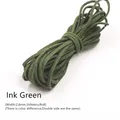 Lederband flach Mikrofaser 3 mm 5 Meter für DIY Perlen – Farbe Ink Green