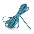 Lederband flach Mikrofaser 3 mm 5 Meter für DIY Perlen – Farbe Lake Blue