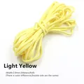 Lederband flach Mikrofaser 3 mm 5 Meter für DIY Perlen – Farbe Ligth Yellow