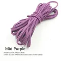 Lederband flach Mikrofaser 3 mm 5 Meter für DIY Perlen – Farbe Mid Purple