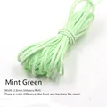 Lederband flach Mikrofaser 3 mm 5 Meter für DIY Perlen – Farbe Mint Green