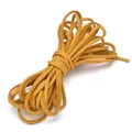 Lederband flach Mikrofaser 3 mm 5 Meter für DIY Perlen – Farbe Orange Yellow