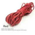 Lederband flach Mikrofaser 3 mm 5 Meter für DIY Perlen – Farbe Red