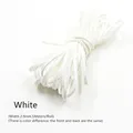 Lederband flach Mikrofaser 3 mm 5 Meter für DIY Perlen – Farbe White