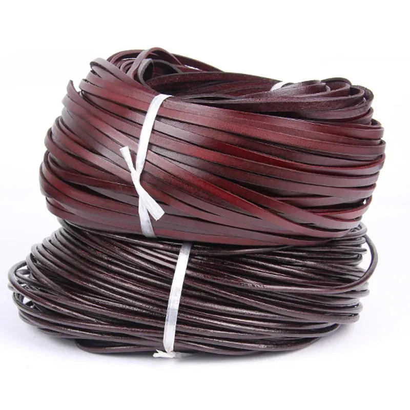 Lederband flach und rund 1 bis 20 mm für Schmuck