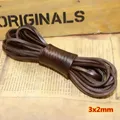 Lederband flach und rund 1 bis 20 mm für Schmuck – Farbe Flat 3x2mm