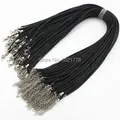 Lederband gewachst 2 mm 45 cm mit Verschluss für Schmuck – 1