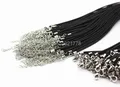 Lederband gewachst 2 mm 45 cm mit Verschluss für Schmuck – 2