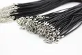 Lederband gewachst 2 mm 45 cm mit Verschluss für Schmuck – 4