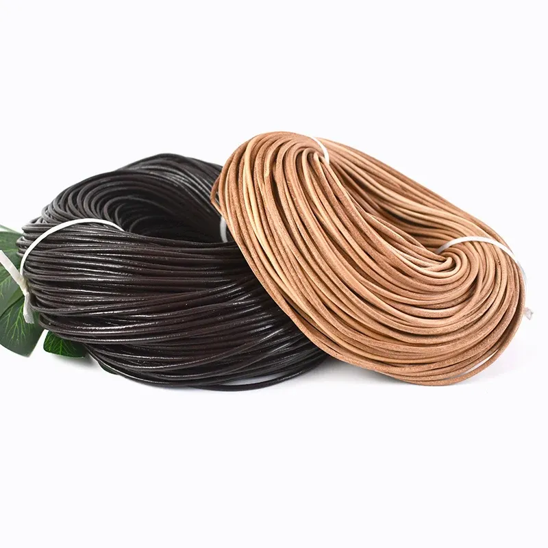 Lederband rund 1 bis 10 mm 2 bis 3 Meter für DIY Schmuck