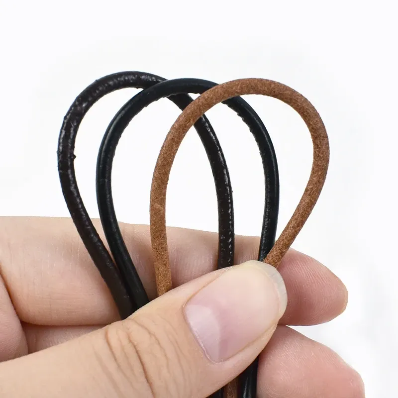 Lederband rund 1 bis 10 mm 2 bis 3 Meter für DIY Schmuck