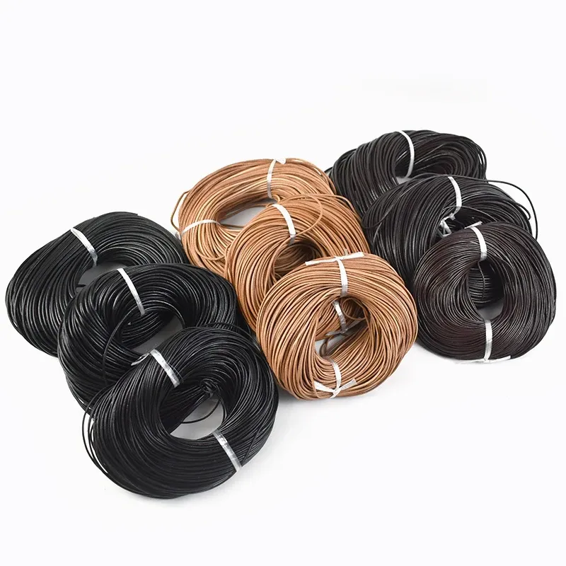 Lederband rund 1 bis 10 mm 2 bis 3 Meter für DIY Schmuck