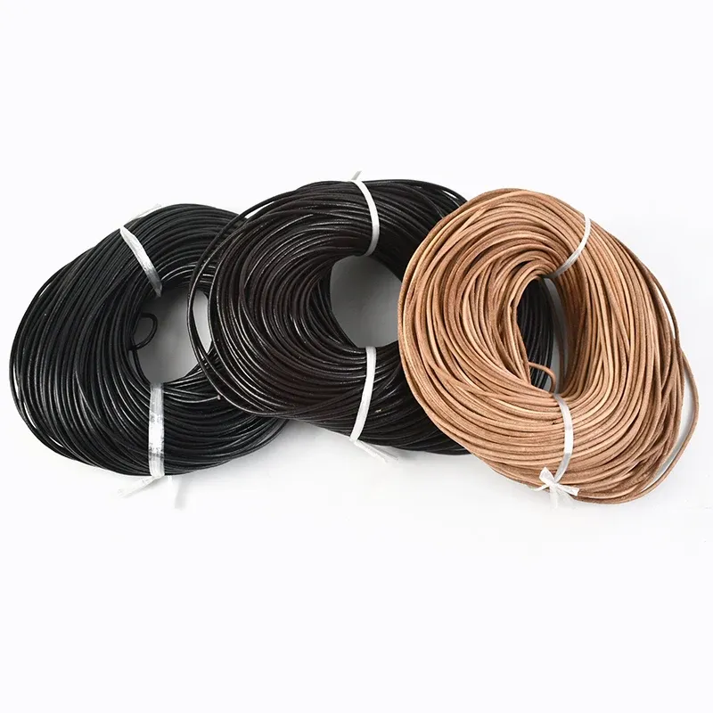 Lederband rund 1 bis 10 mm 2 bis 3 Meter für DIY Schmuck