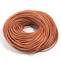 Lederband rund 1 bis 4 mm 2 bis 5 Yards für DIY Schmuck – Farbe Hellbraun