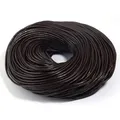 Lederband rund 1 bis 4 mm 2 bis 5 Yards für DIY Schmuck – Farbe Mokka-Braun