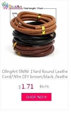 Lederband rund 2 Meter 6 mm PU für Halskette Armband