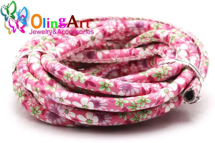 Lederband rund 2 Meter 6 mm PU für Halskette Armband