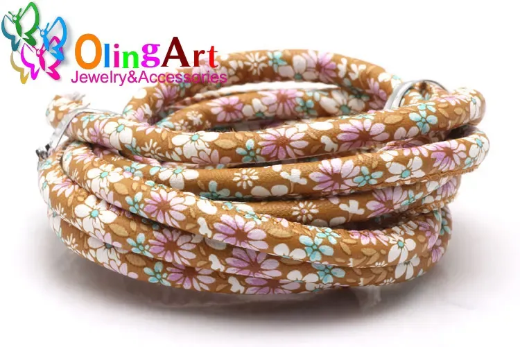 Lederband rund 2 Meter 6 mm PU für Halskette Armband