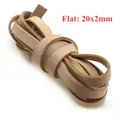 Lederband rund flach 1 bis 20 mm 2 Meter für DIY Schmuck – Farbe flat 20x2mm