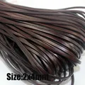 Lederband rund und flach 1,5 bis 10 mm für Schmuck – Farbe Flach 2x4mm