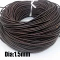 Lederband rund und flach 1,5 bis 10 mm für Schmuck – Farbe Rund 1,5 mm