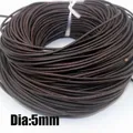 Lederband rund und flach 1,5 bis 10 mm für Schmuck – Farbe Rund 5 mm