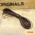 Lederband rund und flach 1,5 bis 5 mm für Schmuck – Farbe Rund 1,5 mm