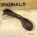 Lederband rund und flach 1,5 bis 5 mm für Schmuck – Farbe Rund 1 mm