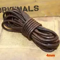 Lederband rund und flach 1,5 bis 5 mm für Schmuck – Farbe Rund 4 mm