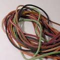 Lederband Wildleder Rindsleder rund 3 mm 2 Meter für DIY Armband – 3