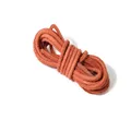 Lederband Wildleder Rindsleder rund 3 mm 2 Meter für DIY Armband – Farbe orange